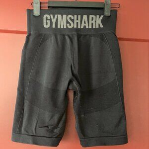 Gymshark Black High-Waisted Biker Shorts – Size 8